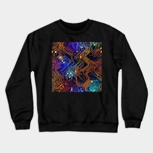 Circuit Board design illustration Crewneck Sweatshirt